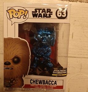 Star Wars Chewbacca Pop! Figure Chrome Celebration 2019